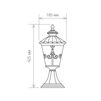 Садово-парковый светильник Elektrostandard Diadema S (GLYF-8046S) черное золото в интернет магазине Гет Лайт
