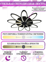 Накладная люстра Natali Kovaltseva HIGH-TECH LED LAMPS 82009 BLACK Купить Накладная люстра Natali Kovaltseva HIGH-TECH LED LAMPS 82009 BLACK