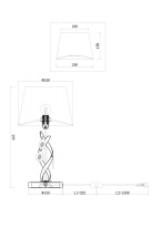 Цена на Настольная лампа Freya FR2001TL-01G