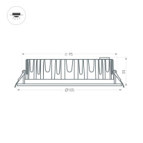Купить Влагозащищенный светильник Arlight 039061