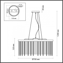 Цена на Подвесная люстра Odeon Light 4788/10