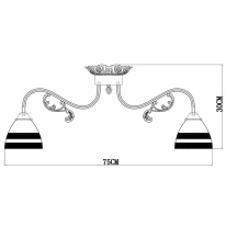 Купить Накладная люстра ARTE Lamp A7072PL-8WG