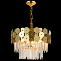 Каскадная люстра Natali Kovaltseva BEYOND 76015/10C GOLD в интернет магазине Гет Лайт