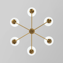 Цена на Люстра на штанге Eurosvet 60161/6 латунь