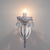 Купить Бра Eurosvet 10109/1 хром/лазурный хрусталь Strotskis