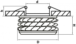 Купить Встраиваемый светильник Lightstar 031802