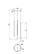 Подвесной светильник Maytoni MOD132PL-L30BSK Купить Подвесной светильник Maytoni MOD132PL-L30BSK