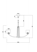 Купить Подвесная люстра Freya FR5003PL-08B