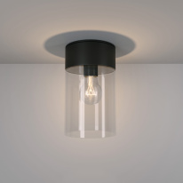 Фото Накладной уличный светильник Elektrostandard Atrani черный (35085/F)