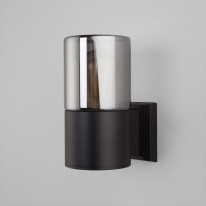 Цена на Светильник настенный Elektrostandard Roil (35125/U) чёрный/дымчатый плафон