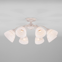 Фото Люстра на штанге Eurosvet 30156/8 белый с золотом