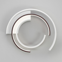 Цена на Накладной светильник Eurosvet 90248/3 белый/ черный