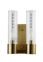 Фото Бра Crystal Lux OTONO AP2 BRASS/TRANSPARENTE