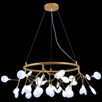 Подвесная люстра Natali Kovaltseva GRACE 75125/12С GOLD SATIN в интернет магазине Гет Лайт