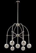 Купить Люстра на штанге Crystal Lux TRUENA SP-PL6+1 NICKEL