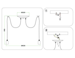 Подвесная люстра Ambrella Light TR8178 в интернет магазине Гет Лайт