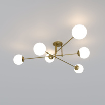 Цена на Люстра на штанге Eurosvet 30181/6 латунь