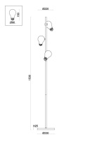 Цена на Торшер Freya FR5372FL-03BS