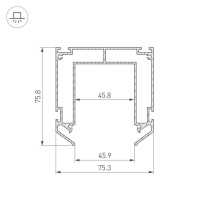 Купить Профиль для шинопроводов Arlight 032752(2)