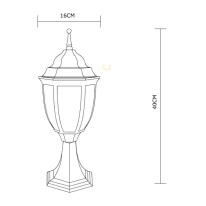 Купить Садово-парковый светильник ARTE Lamp A3151FN-1BN