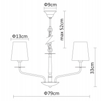 Цена на Подвесная люстра ARTE Lamp A1048LM-10CC