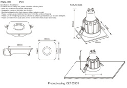 Купить Встраиваемый светильник Crystal Lux CLT 033C1 WH