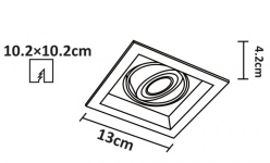 Встраиваемый светильник ARTE Lamp A6661PL-1WH в интернет магазине Гет Лайт