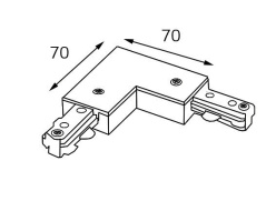 Купить Коннектор MEGALIGHT WSO 74 black