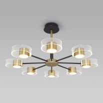 Фото Люстра на штанге Eurosvet 90244/8 черный/золото