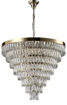 Фото Каскадная люстра Crystal Lux ABIGAIL SP22 D820 GOLD/TRANSPARENT