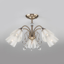 Фото Люстра на штанге Eurosvet 30155/5 античная бронза