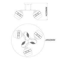 Накладная люстра Escada 1110/3PL в интернет магазине Гет Лайт