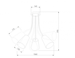 Купить Детская люстра TK Lighting 2106 Wire Colour