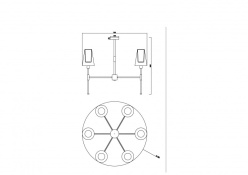 Люстра на штанге Freya FR5196PL-06CH в интернет магазине Гет Лайт