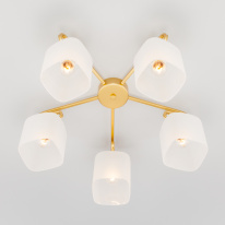 Люстра на штанге Eurosvet 30143/5 латунь в интернет магазине Гет Лайт