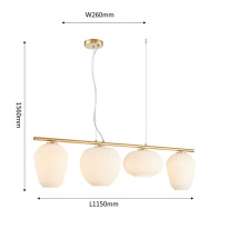 Купить с доставкой по Москве и России Подвесная люстра Favourite 4052-4P