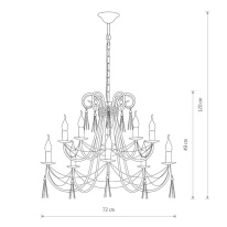 Купить с доставкой по Москве и России Подвесная люстра Nowodvorski 4985