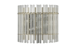 Фото Бра Crystal Lux AURELIO AP2 GOLD+CHROME/TRANSPARENT