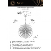 Подвесная люстра APLOYT APL.816.03.15 в интернет магазине Гет Лайт