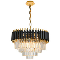 Фото Каскадная люстра Natali Kovaltseva DARIAN 76017/10C GOLD BLACK