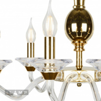 Купить Подвесная люстра iLamp YT2049-6 GD+Cear