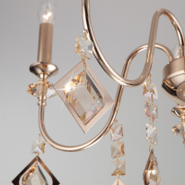 Купить Подвесная люстра Eurosvet 10120/8 золото/тонированный хрусталь Strotskis Smart (10110/