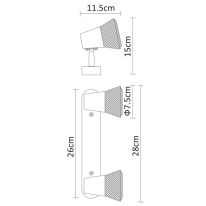 Цена на Спот ARTE Lamp A9268AP-2WH