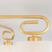 Цена на Люстра на штанге Eurosvet 30143/5 латунь