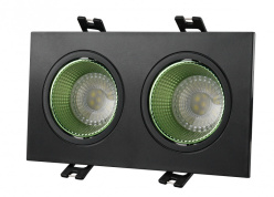 Фото Встраиваемый светильник Denkirs DK3072-BK+GR