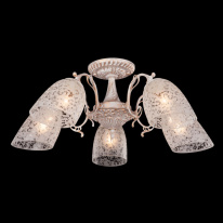 Фото Люстра на штанге Eurosvet 22010/5 белый с золотом