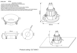 Купить Встраиваемый светильник Crystal Lux CLT 004C1 BL