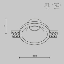 Купить Встраиваемый светильник Maytoni Technical DL002-1-01-W