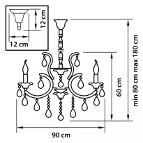 Цена на Подвесная люстра Lightstar 879127