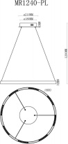 Подвесная люстра MyFar MR1240-PL в интернет магазине Гет Лайт